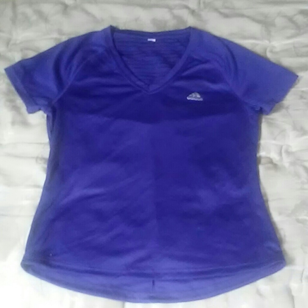 Purple Adidas athletic shirt